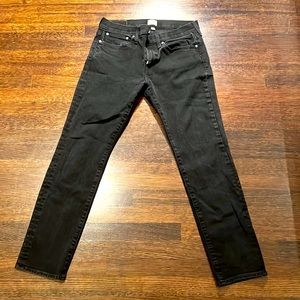Mens jcrew black jeans. 32/30. Gently used